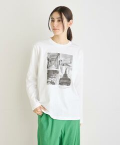 コラージュフォトロングスリーブTシャツ