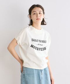 《INED CLARO》ロゴプリントTシャツ