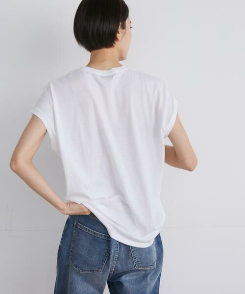 INED / イネド Tシャツ | 《大きいサイズ》フレンチスリーブロゴTシャツ | 詳細13