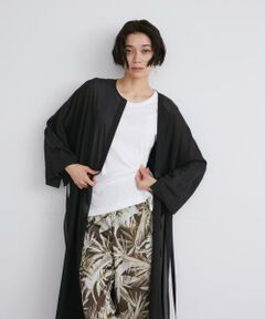 INED / イネド ミニ丈・ひざ丈ワンピース | ボイルクルーネックワンピース　