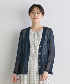 《INED CLARO》メッシュクロスジャケット