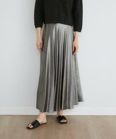 INED / イネド ミニ・ひざ丈スカート | シェルプリーツスカート