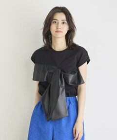 INED / イネド Tシャツ | 《INED CLARO》トリコットリボンTシャツ