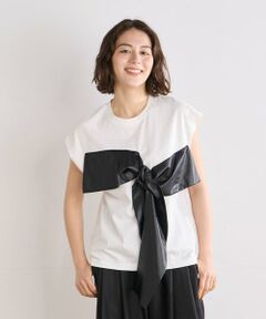 《INED CLARO》トリコットリボンTシャツ