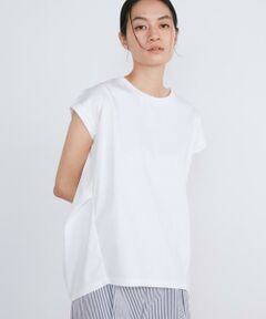 《大きいサイズ》フレンチスリーブコクーンTシャツ