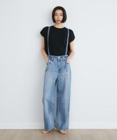 《SUPERIOR CLOSET》別注サスペンダー付きワイドデニムパンツ《Healthy DENIM》