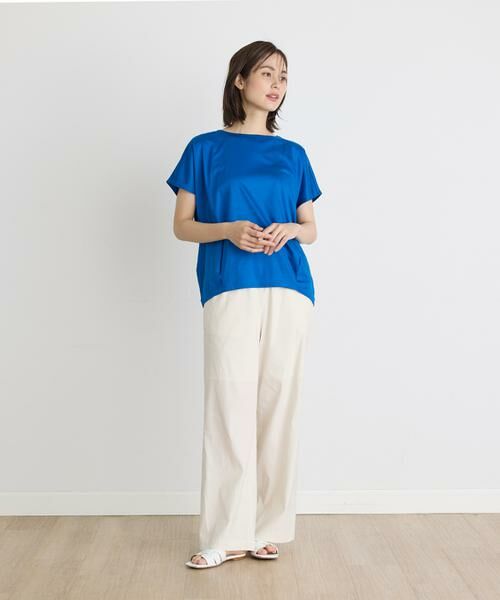 INED / イネド Tシャツ | 《大きいサイズ》コットンリヨセルタックTシャツ | 詳細2