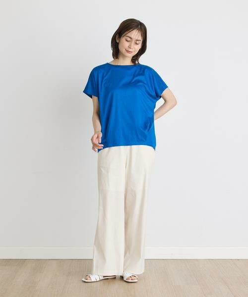 INED / イネド Tシャツ | 《大きいサイズ》コットンリヨセルタックTシャツ | 詳細3