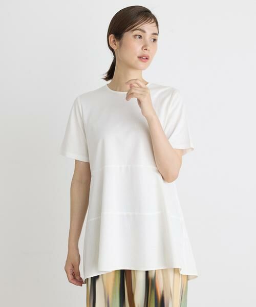 INED / イネド Tシャツ | 《大きいサイズ》切り替えAラインTシャツ | 詳細1
