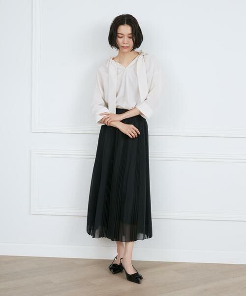 INED / イネド ミニ・ひざ丈スカート | 《大きいサイズ》ランダムプリーツスカート | 詳細6