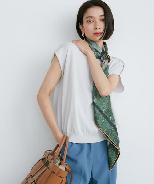 INED / イネド ベスト | ドライタッチフレンチスリーブニット | 詳細1