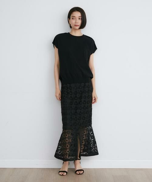 INED / イネド ベスト | ドライタッチフレンチスリーブニット | 詳細12