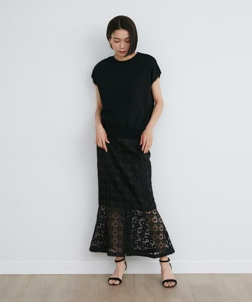 INED / イネド ベスト | ドライタッチフレンチスリーブニット | 詳細13