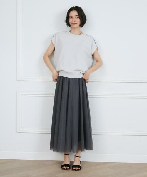 INED / イネド ベスト | ドライタッチフレンチスリーブニット | 詳細2