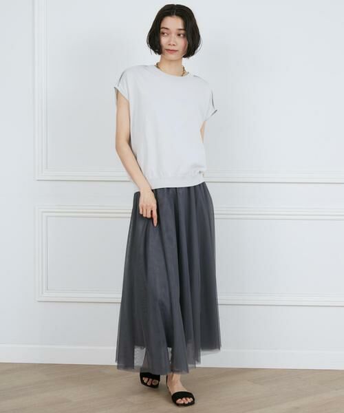 INED / イネド ベスト | ドライタッチフレンチスリーブニット | 詳細3