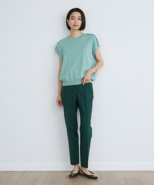 INED / イネド ベスト | ドライタッチフレンチスリーブニット | 詳細9