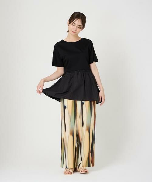 INED / イネド Tシャツ | 《大きいサイズ》異素材ペプラムカットソー | 詳細11