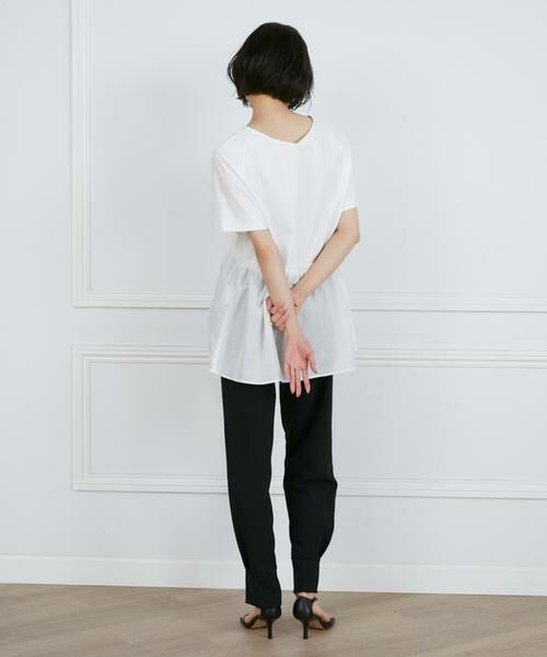 INED / イネド Tシャツ | 《大きいサイズ》異素材ペプラムカットソー | 詳細6