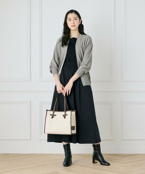 INED / イネド カーディガン・ボレロ | 《大きいサイズ》鹿の子編み着流しホールガーメントカーディガン《Cuoo》 | 詳細24