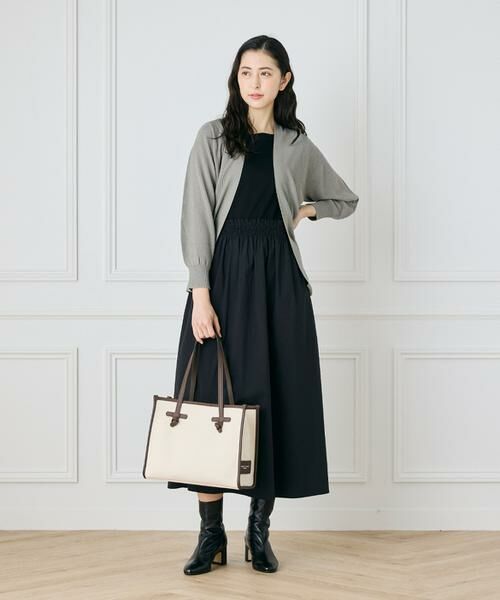 INED / イネド カーディガン・ボレロ | 《大きいサイズ》鹿の子編み着流しホールガーメントカーディガン《Cuoo》 | 詳細25