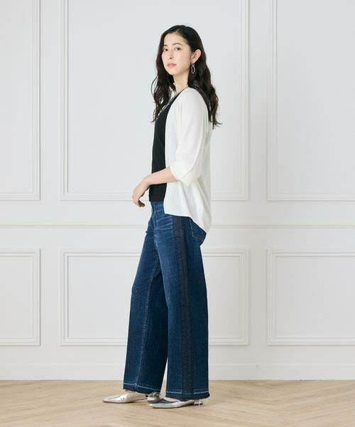 INED / イネド カーディガン・ボレロ | 《大きいサイズ》鹿の子編み着流しホールガーメントカーディガン《Cuoo》 | 詳細17