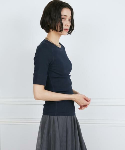 INED / イネド Tシャツ | GIZAコットンストレッチリブカットソー | 詳細12