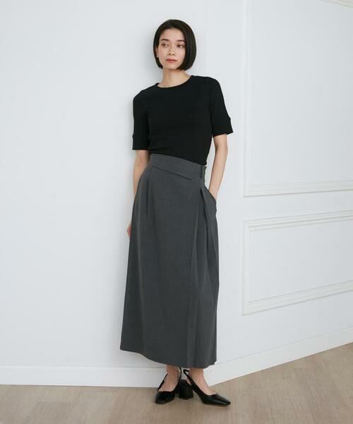 INED / イネド Tシャツ | GIZAコットンストレッチリブカットソー | 詳細4