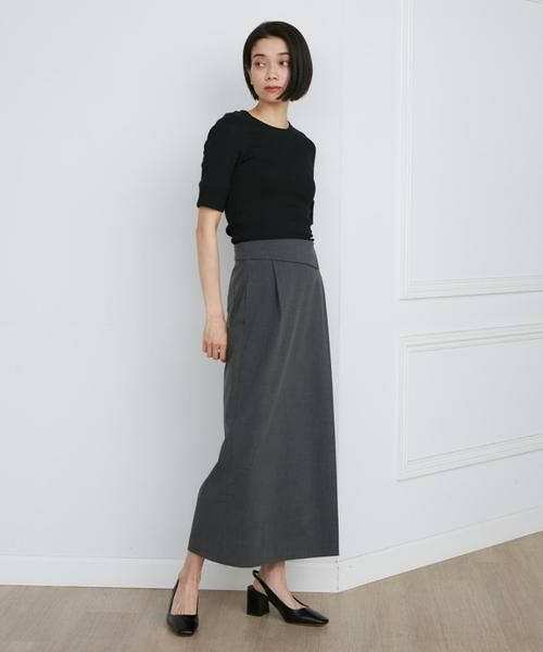 INED / イネド Tシャツ | GIZAコットンストレッチリブカットソー | 詳細5