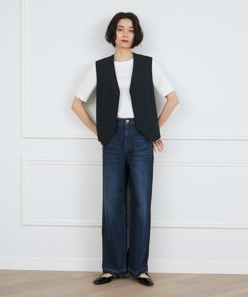 INED / イネド Tシャツ | GIZAコットンストレッチリブカットソー | 詳細7