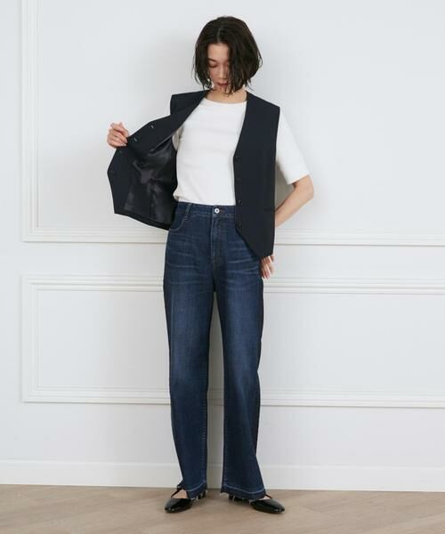 INED / イネド Tシャツ | GIZAコットンストレッチリブカットソー | 詳細8