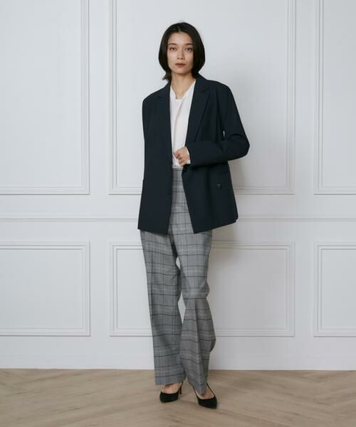 INED / イネド テーラードジャケット | 2WAYストレッチダブルブレストサイド釦ジャケット | 詳細8