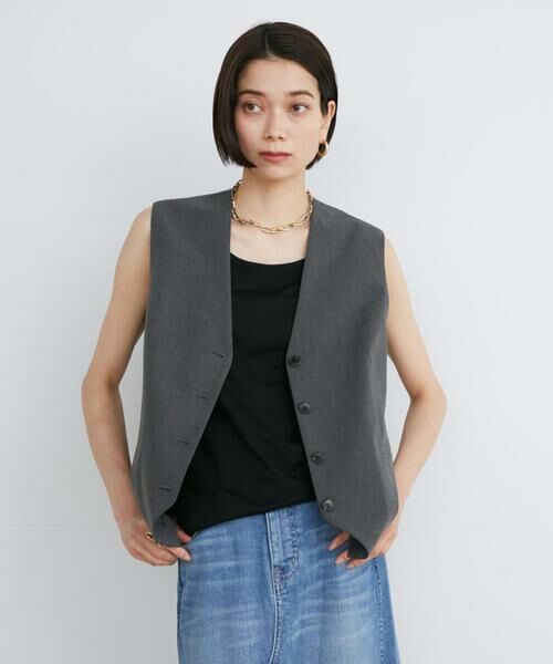 INED / イネド ベスト | 2WAYストレッチテーラードベスト | 詳細1