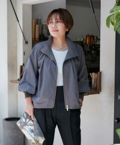 《大きいサイズ》ほろ甘無重力ブルゾン《Stylist望月律子コラボ》