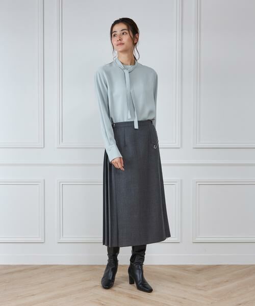 INED / イネド シャツ・ブラウス | スタンドカラーボウタイブラウス | 詳細10