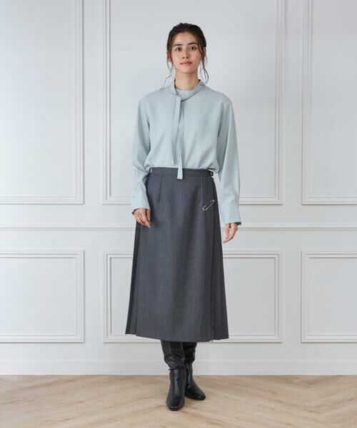 INED / イネド シャツ・ブラウス | スタンドカラーボウタイブラウス | 詳細9