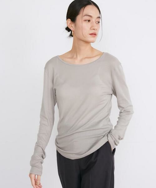 INED / イネド Tシャツ | クルーネックロングスリーブトップス | 詳細1