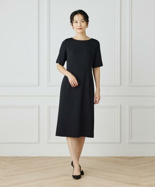 INED / イネド ミニ丈・ひざ丈ワンピース | ダブルストレッチワンピース | 詳細10