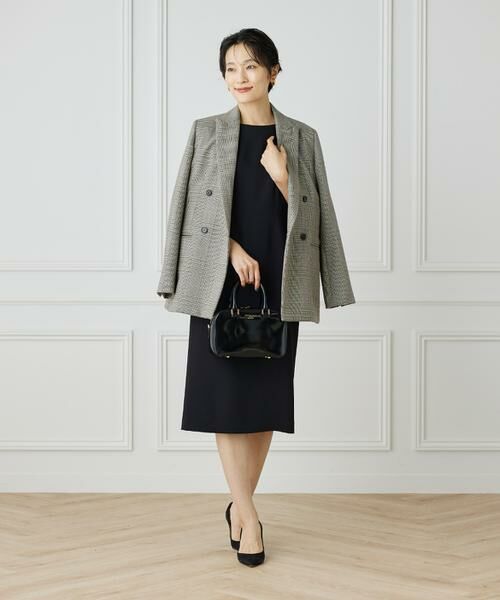 INED / イネド ミニ丈・ひざ丈ワンピース | ダブルストレッチワンピース | 詳細28