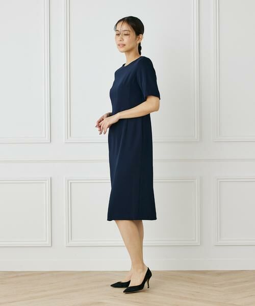 INED / イネド ミニ丈・ひざ丈ワンピース | ダブルストレッチワンピース | 詳細18