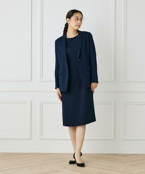 INED / イネド ミニ丈・ひざ丈ワンピース | ダブルストレッチワンピース | 詳細20