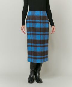 INED / イネド ミニ・ひざ丈スカート | 《大きいサイズ》チェックスカート《MANTECO》