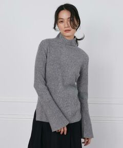 ウールカシミヤアシンメトリーリブニット《la veille by SUPERIOR CLOSET》