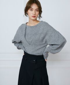 ウールカシミヤタックデザインニット《la veille by SUPERIOR CLOSET》