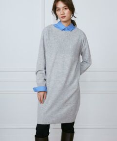 INED / イネド ミニ丈・ひざ丈ワンピース | 《大きいサイズ》ミニ丈ニットワンピース