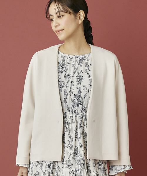 INED / イネド ノーカラージャケット | 《INED CLARO》ダンボールカラーレスジャケット | 詳細16