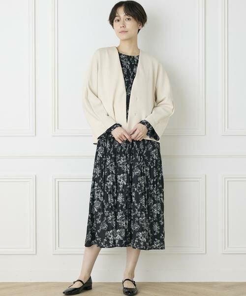 INED / イネド ノーカラージャケット | 《INED CLARO》ダンボールカラーレスジャケット | 詳細25