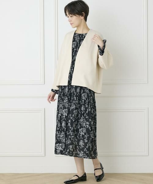 INED / イネド ノーカラージャケット | 《INED CLARO》ダンボールカラーレスジャケット | 詳細27