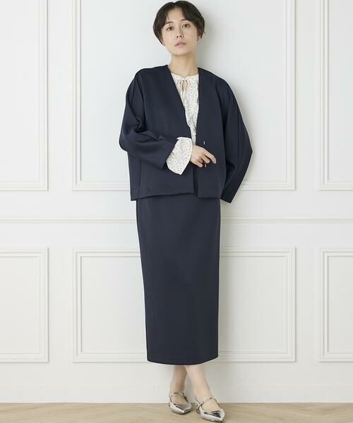 INED / イネド ノーカラージャケット | 《INED CLARO》ダンボールカラーレスジャケット | 詳細28