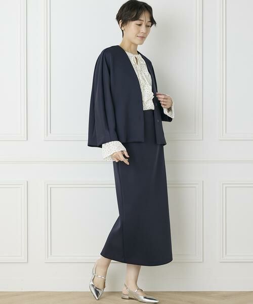 INED / イネド ノーカラージャケット | 《INED CLARO》ダンボールカラーレスジャケット | 詳細30