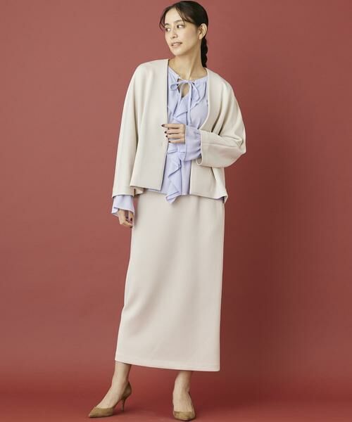 INED / イネド ノーカラージャケット | 《INED CLARO》ダンボールカラーレスジャケット | 詳細21